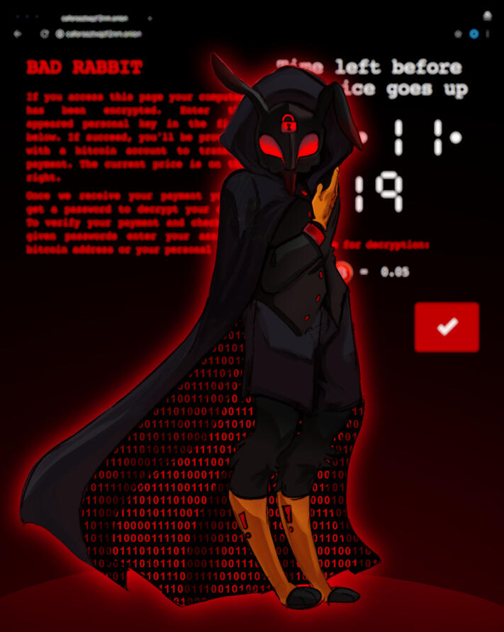 My oc BADRABBIT.EXE!